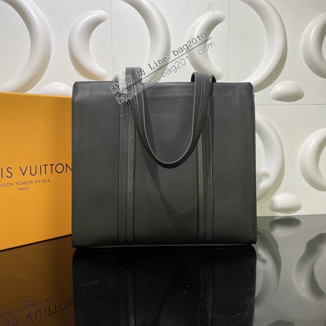 LOUIS VUITTON專櫃新款包包 路易威登Aerogram Tote托特包 LV牛皮手提男士公事包 M57308  ydh4089